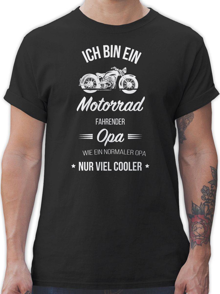 Shirtracer Ich bin ein Motorrad fahrender Opa Shirts & Mehr Shirtracer