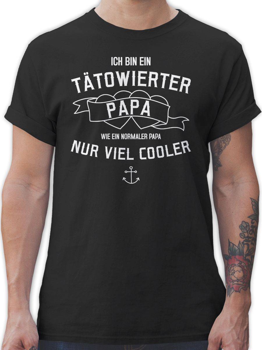 Shirtracer Ich bin ein tätowierter Papa: T-Shirt Gym Bag Shirtracer