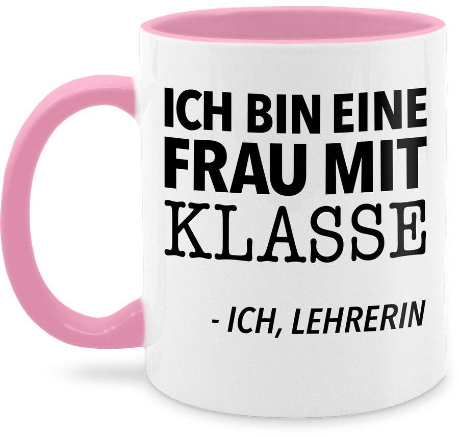 Shirtracer Ich bin eine Frau mit Klasse - Ich, Lehrerin: Tshirt Rucksack Shirtracer
