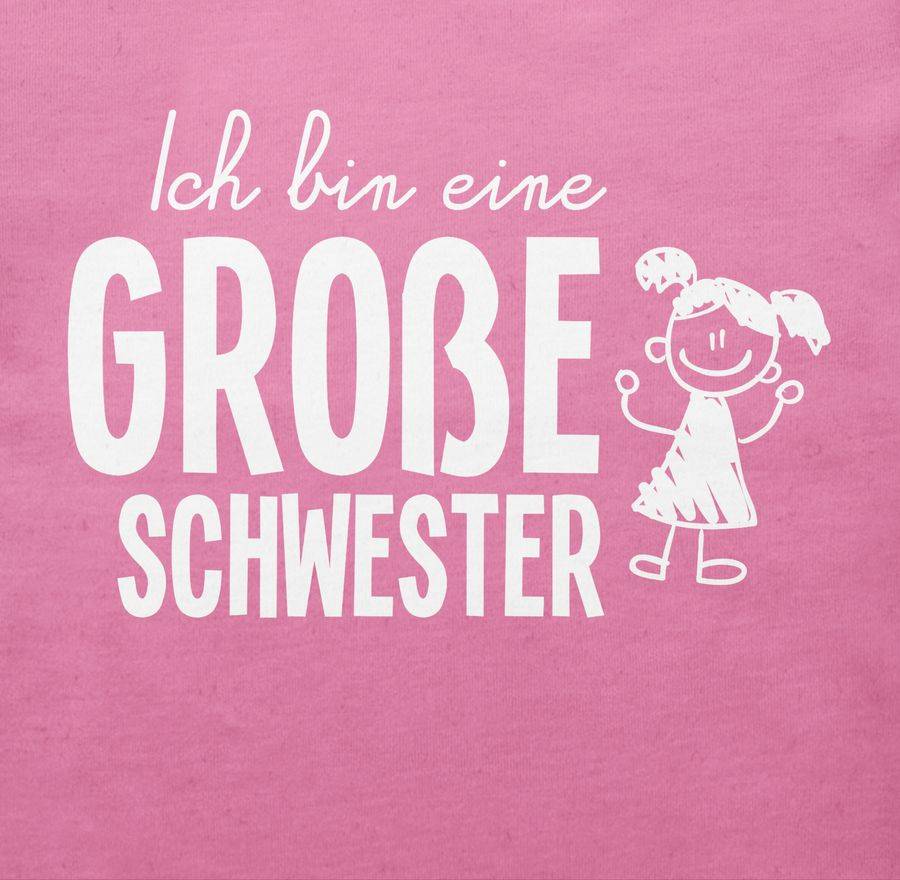 Shirtracer Ich Bin Eine Große Schwester Strichmännchen: Tshirt Gym Bag Shirtracer