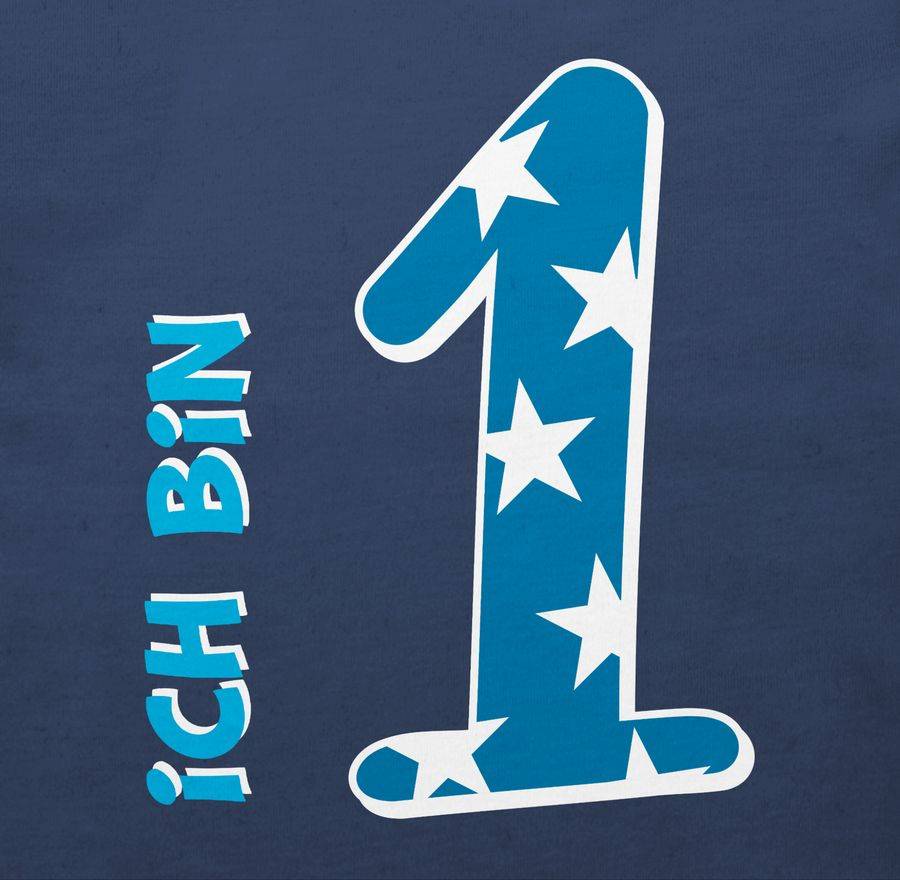 Shirtracer Ich Bin Eins Blau Junge Erster: Tshirt Rucksack Shirtracer