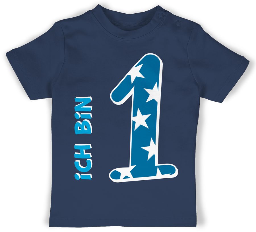 Shirtracer Ich bin eins Blau Junge Erster: Tshirt Rucksack Shirtracer