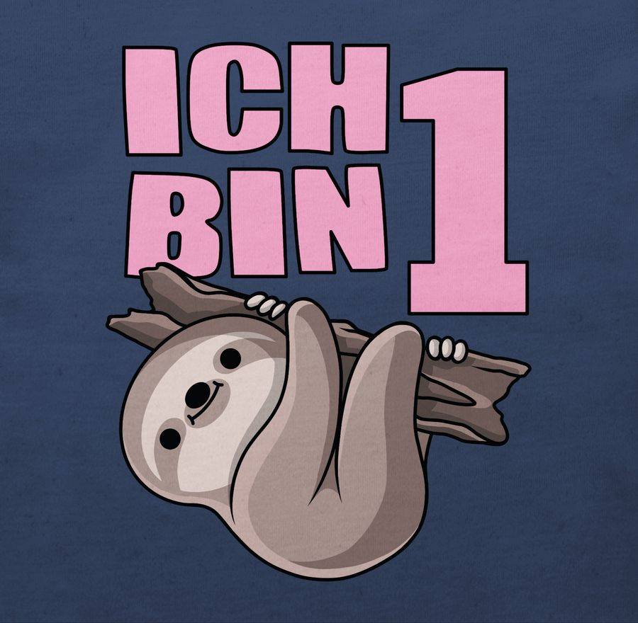 Shirtracer Ich Bin Eins Mit Faultier In Rosa: T-Shirt Turnbeutel Shirtracer