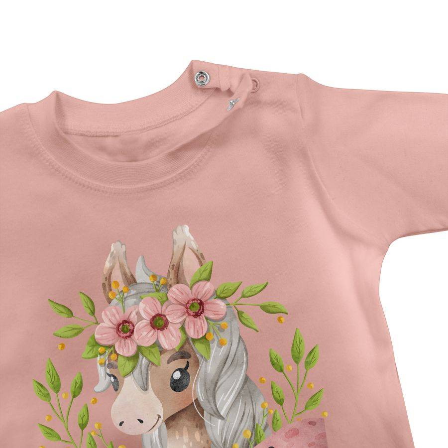 Shirtracer Ich Bin Eins Mit Süßem Pferd Mit Blumen Shirts & Mehr Shirtracer