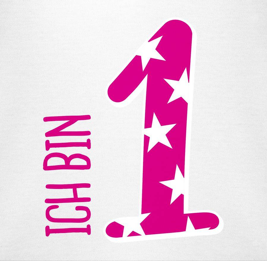 Shirtracer Ich Bin Eins Rosa Mädchen Erster: Tshirt Rucksack Shirtracer