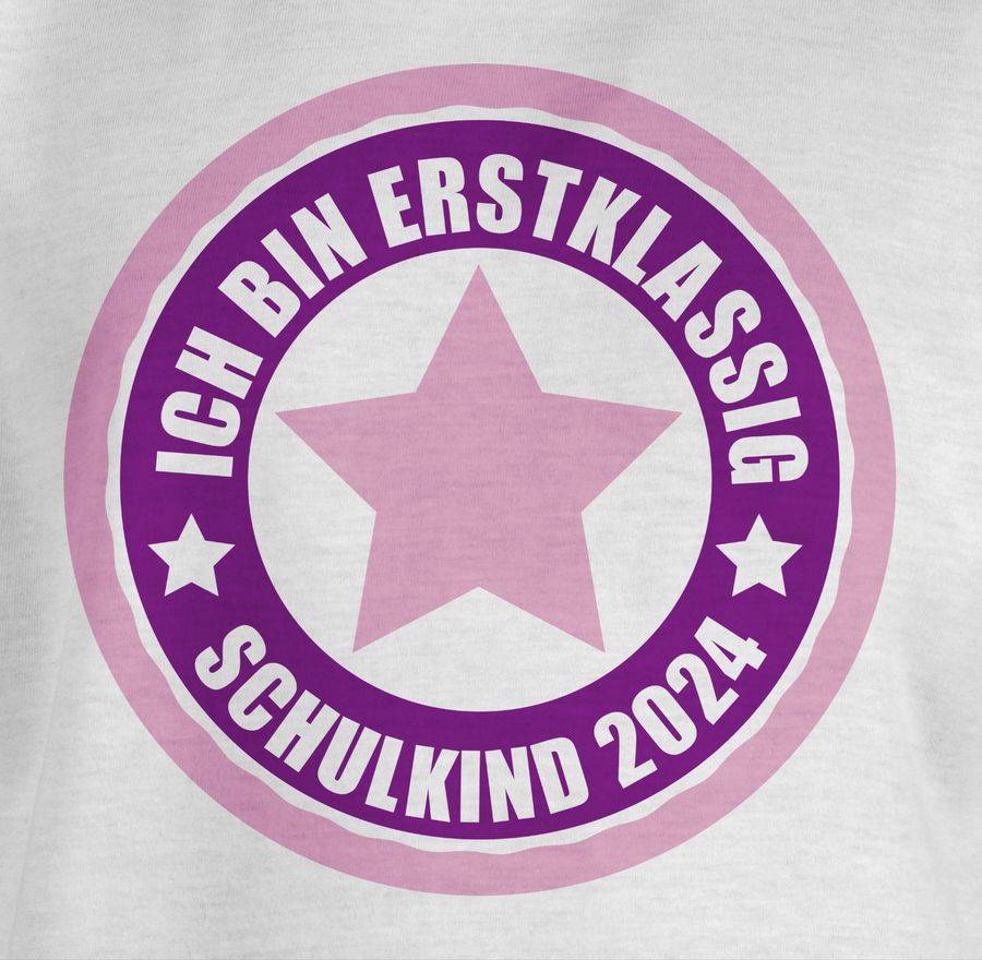 Shirtracer Ich Bin Erstklassig - Schulkind 2024 In Rosa Shirts & Mehr Shirtracer
