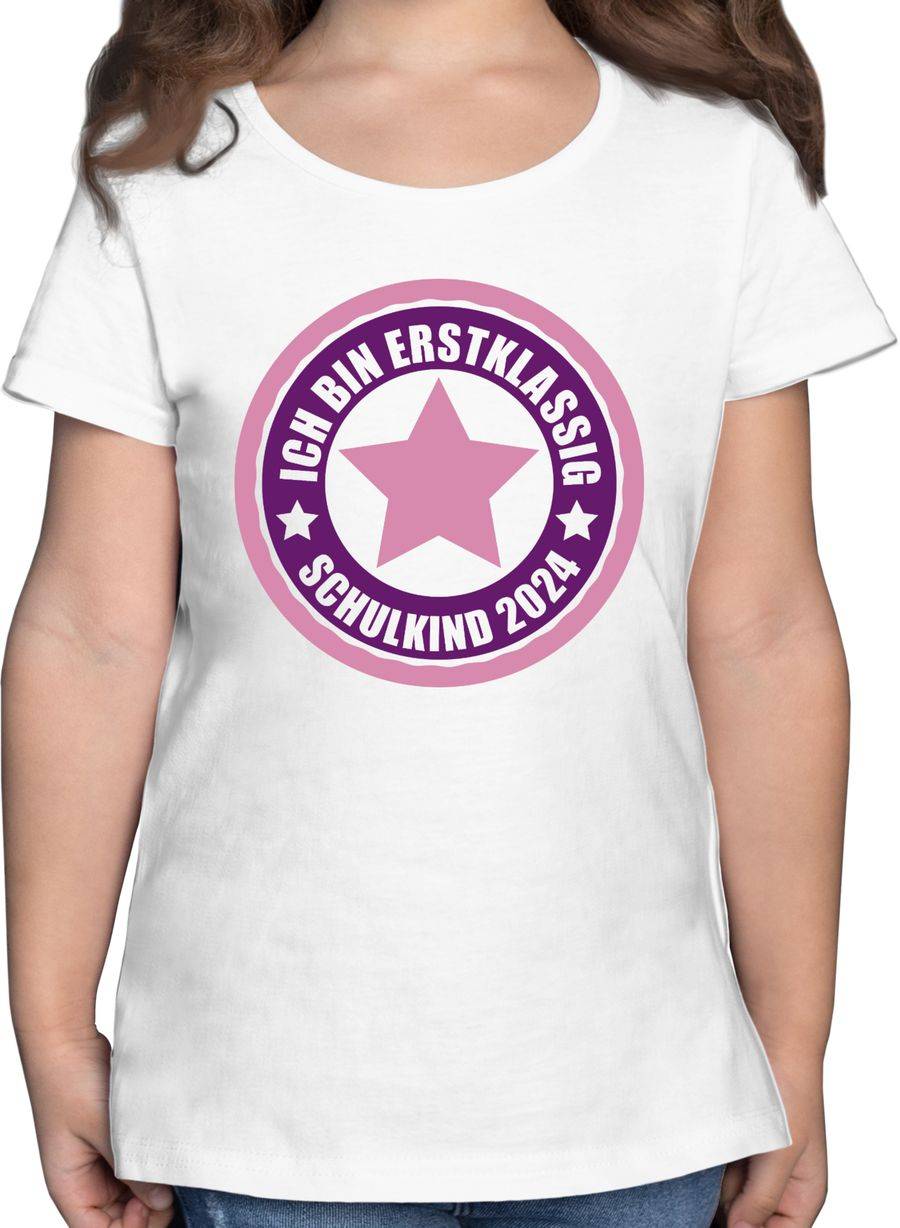 Shirtracer Ich bin erstklassig - Schulkind 2024 in rosa Shirts & Mehr Shirtracer