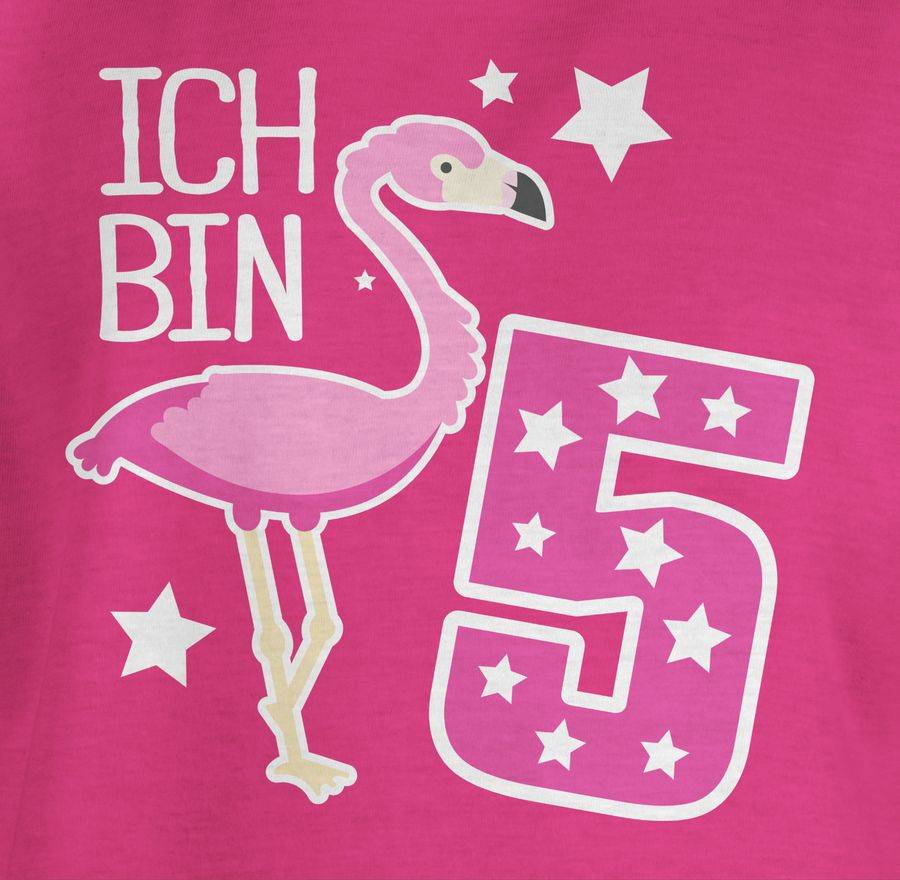 Shirtracer Ich Bin Fünf Flamingo: T-Shirt Rucksack Shirtracer