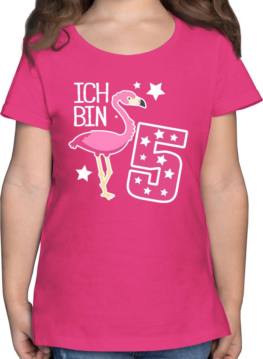 Shirtracer Ich bin fünf Flamingo: T-Shirt Rucksack Shirtracer