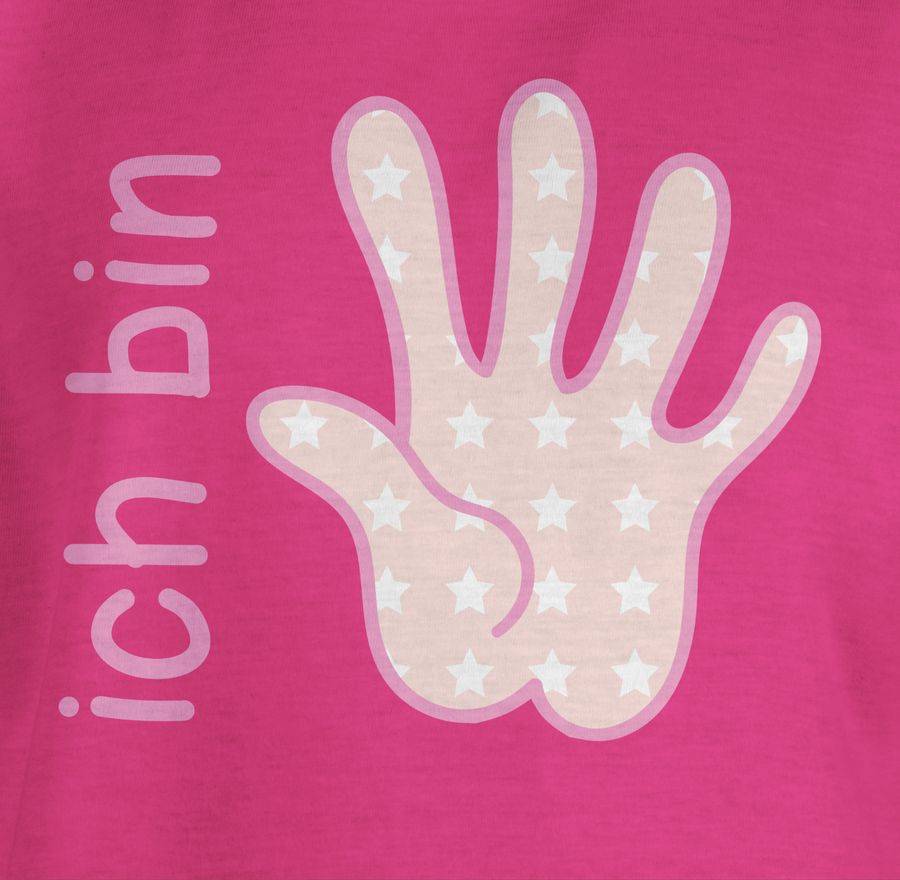 Shirtracer Ich Bin Fünf Zeichensprache Rosa: Tshirt Gym Bag Shirtracer