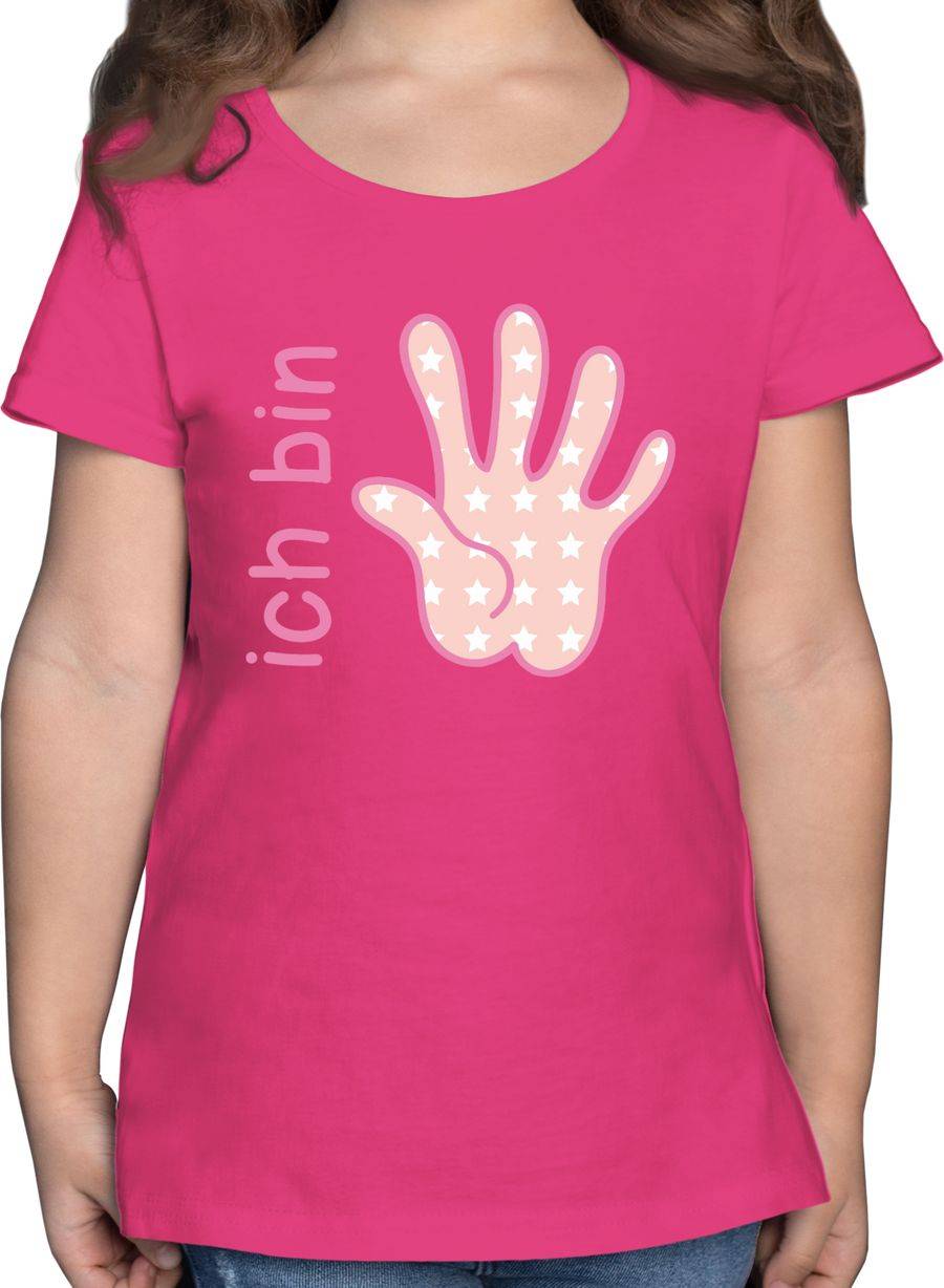 Shirtracer Ich bin fünf Zeichensprache rosa: Tshirt Gym Bag Shirtracer