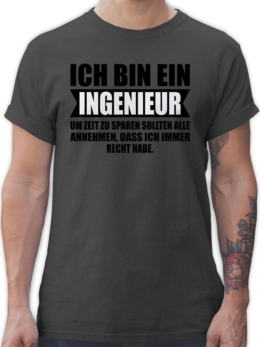 Shirtracer Ich Bin Ingenieur: Tshirt Turnbeutel Shirtracer