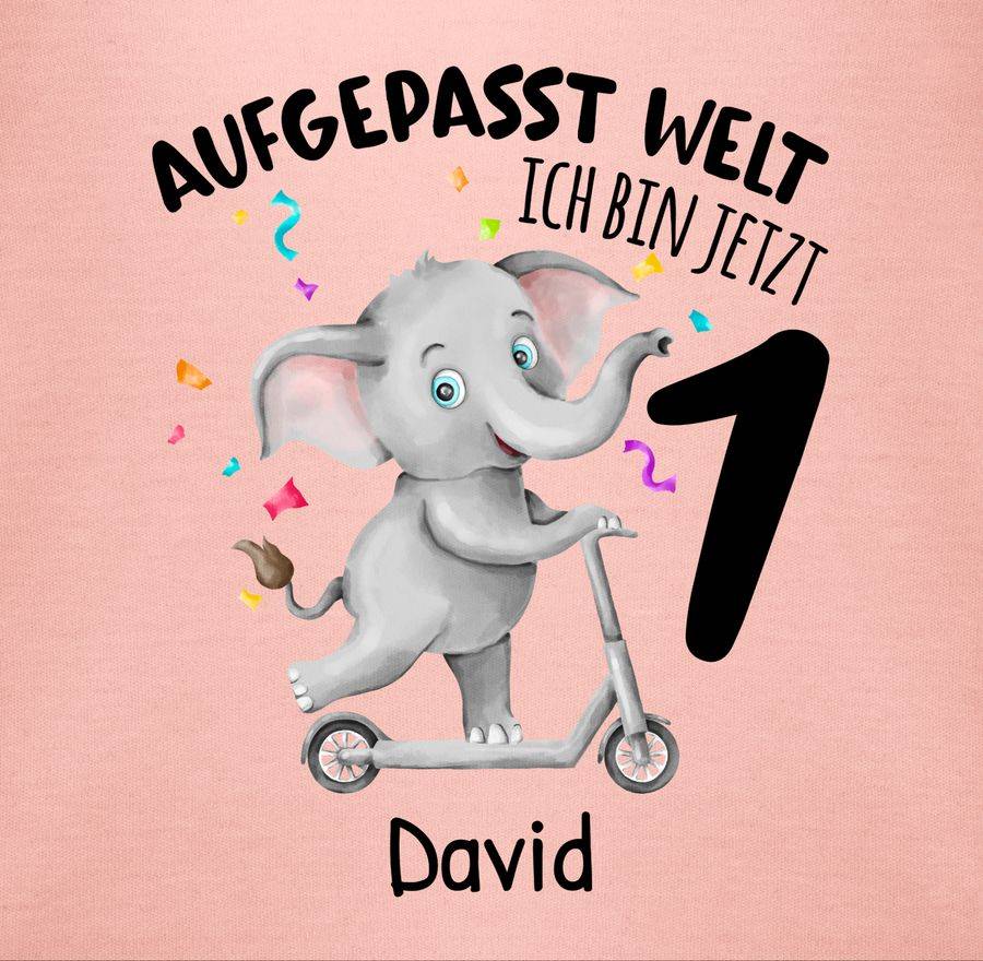 Shirtracer Ich Bin Jetzt 1 - Aufgepasst Welt: Tshirt Gym Bag Shirtracer