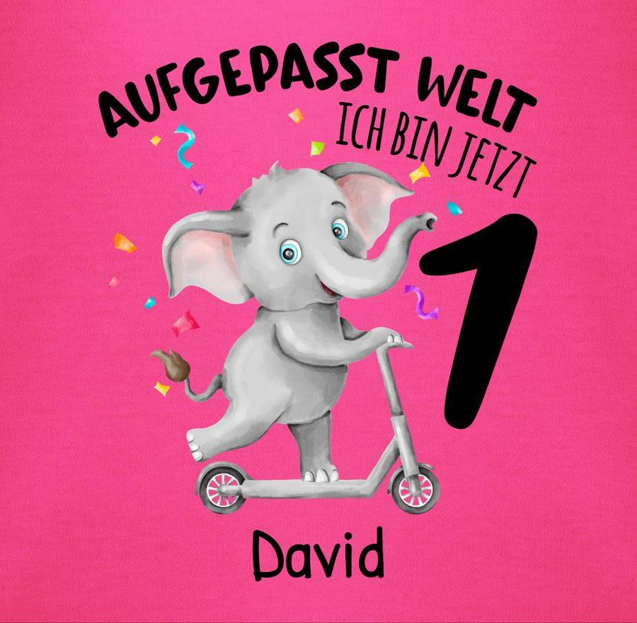 Shirtracer Ich Bin Jetzt 1 - Aufgepasst Welt: Tshirt Gym Bag Shirtracer