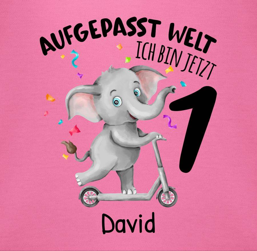 Shirtracer Ich Bin Jetzt 1 - Aufgepasst Welt: Tshirt Gym Bag Shirtracer