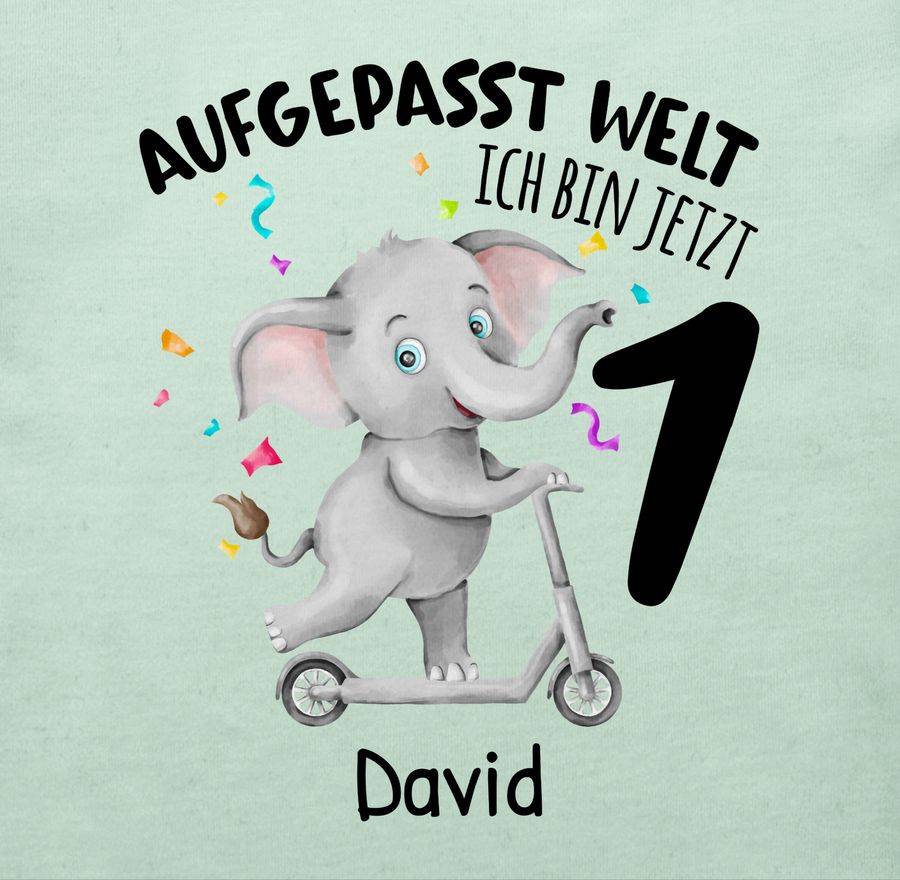 Shirtracer Ich Bin Jetzt 1 - Aufgepasst Welt: Tshirt Gym Bag Shirtracer