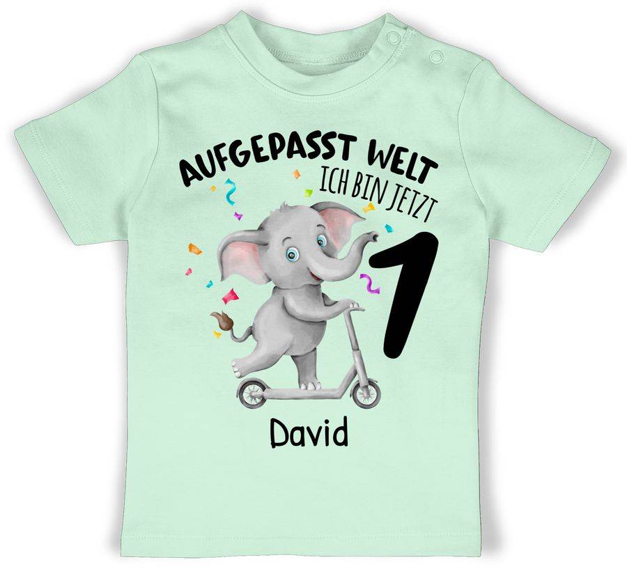 Shirtracer Ich bin jetzt 1 - Aufgepasst Welt: Tshirt Gym Bag Shirtracer