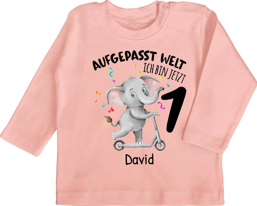 Shirtracer Ich bin jetzt 1 - Aufgepasst Welt: Tshirt Gym Bag Shirtracer