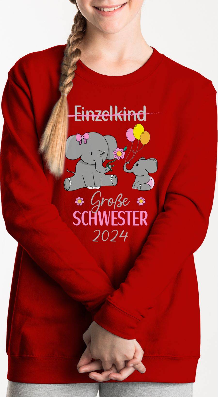 Shirtracer Ich Bin Jetzt Große Schwester Geburt Einzelkind: Tshirt Gym Bag Shirtracer