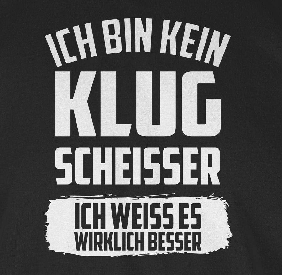 Shirtracer Ich Bin Kein Klugscheißer Ich Weiß Es Wirklich Besser: T-Shirt Rucksack Shirtracer