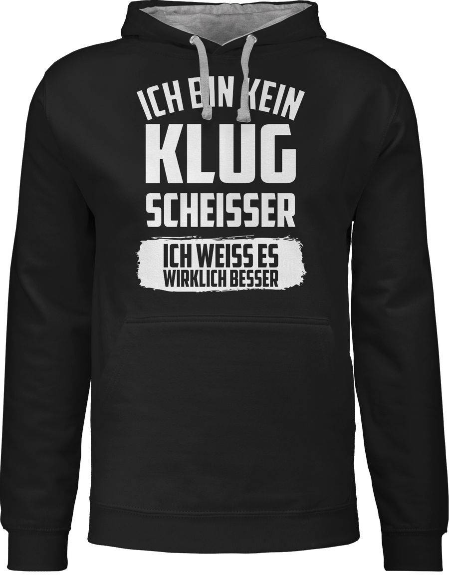 Shirtracer Ich bin kein Klugscheißer ich weiß es wirklich besser: T-Shirt Rucksack Shirtracer