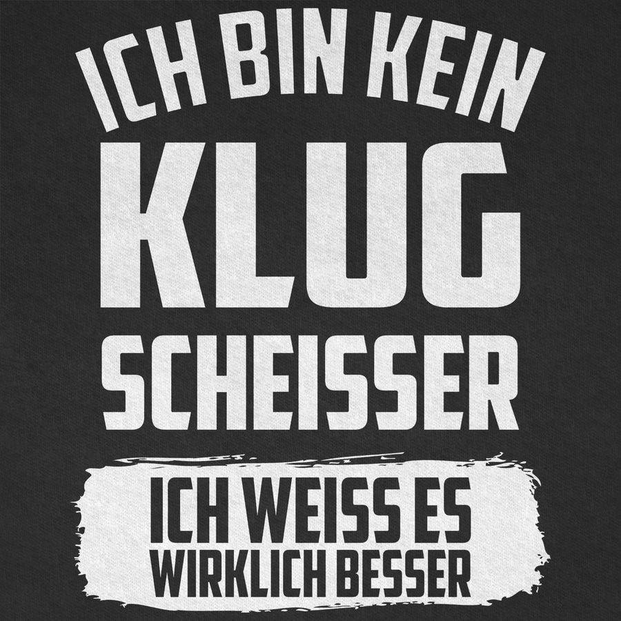 Shirtracer Ich Bin Kein Klugscheißer Ich Weiß Es Wirklich Besser: T-Shirt Rucksack Shirtracer