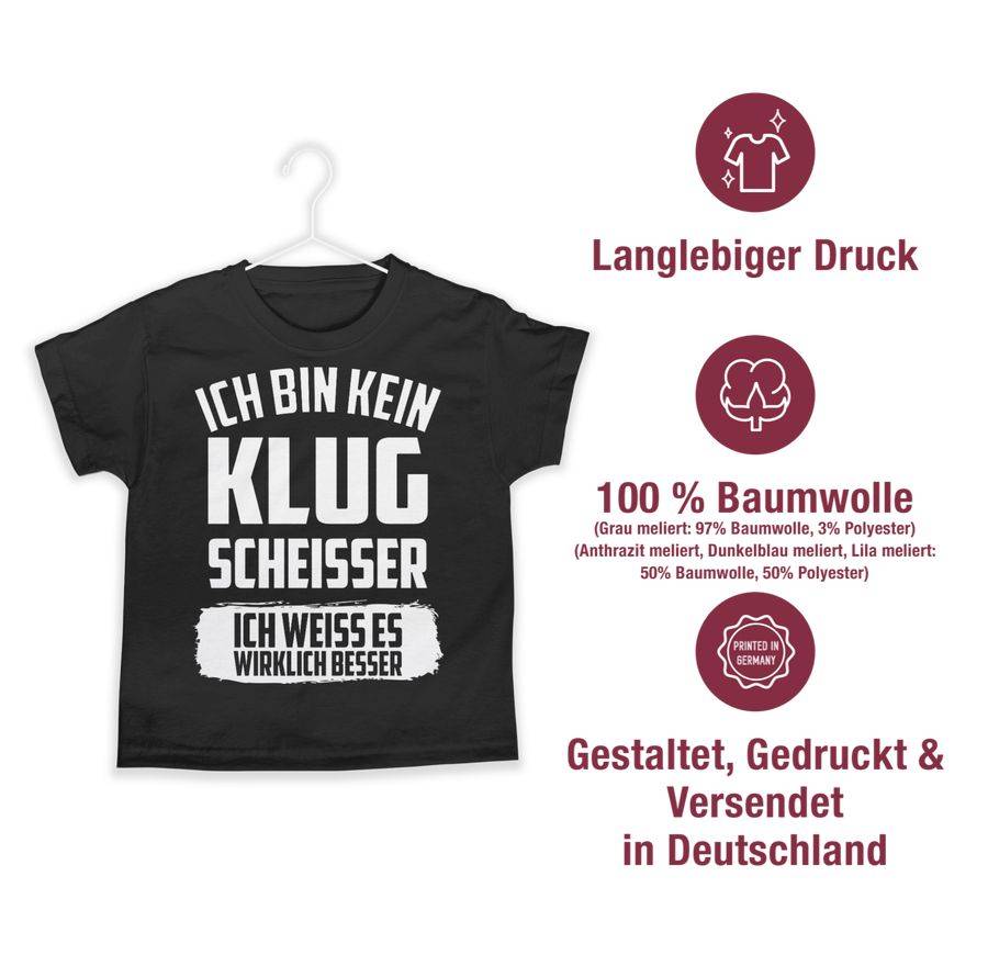 Shirtracer Ich Bin Kein Klugscheißer Ich Weiß Es Wirklich Besser: T-Shirt Rucksack Shirtracer