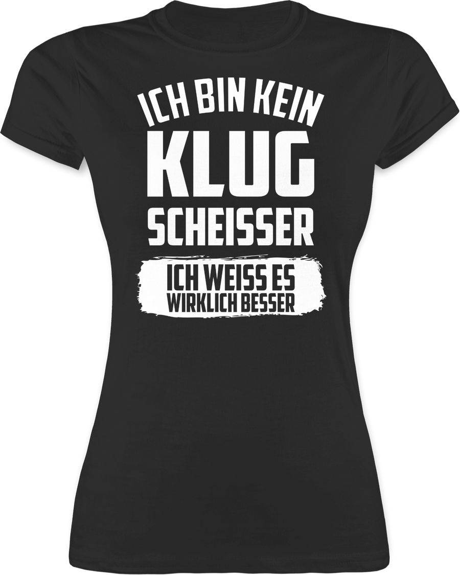 Shirtracer Ich bin kein Klugscheißer ich weiß es wirklich besser: T-Shirt Rucksack Shirtracer