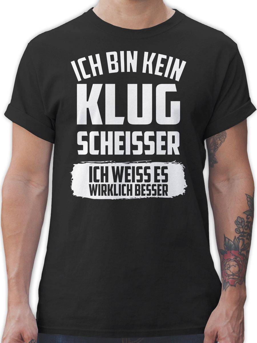 Shirtracer Ich bin kein Klugscheißer ich weiß es wirklich besser: T-Shirt Rucksack Shirtracer