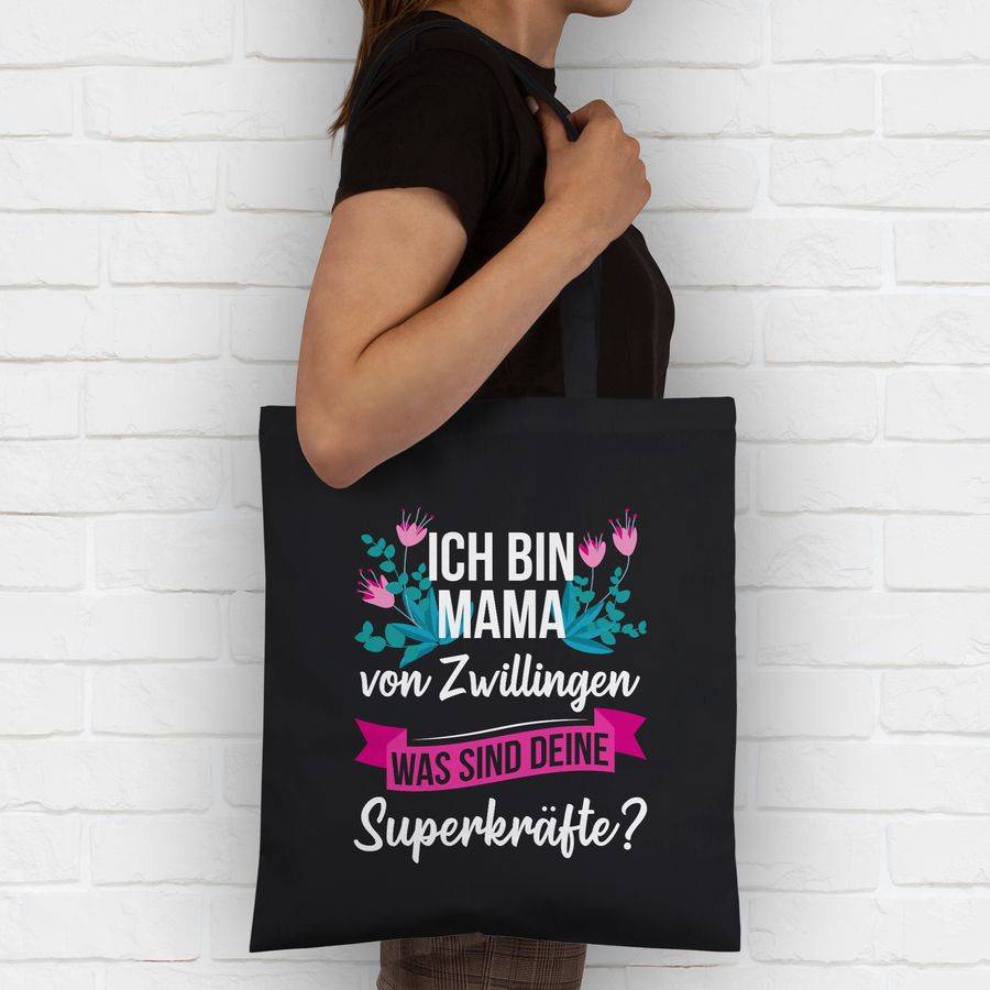 Shirtracer Ich Bin Mama Von Zwillingen - Was Sind Deine Superkräfte Weiß Shirts & Mehr Shirtracer