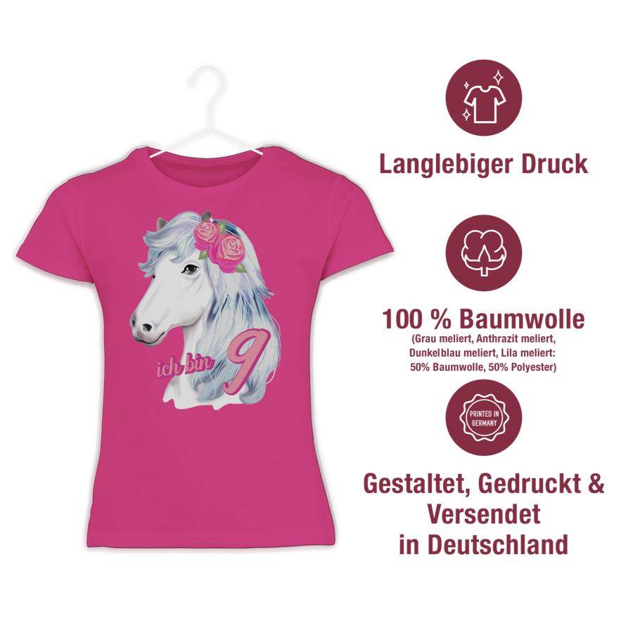 Shirtracer Ich Bin Neun Aquarell Pferd Shirts & Mehr Shirtracer