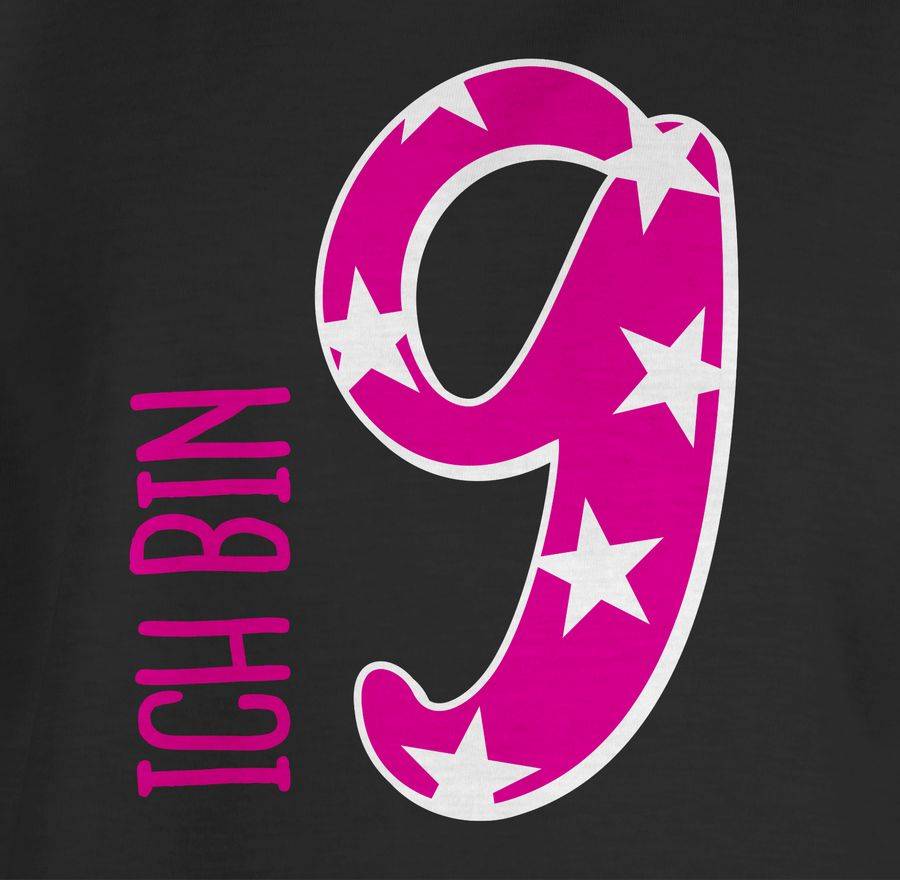 Shirtracer Ich Bin Neun Rosa Mädchen Shirts & Mehr Shirtracer