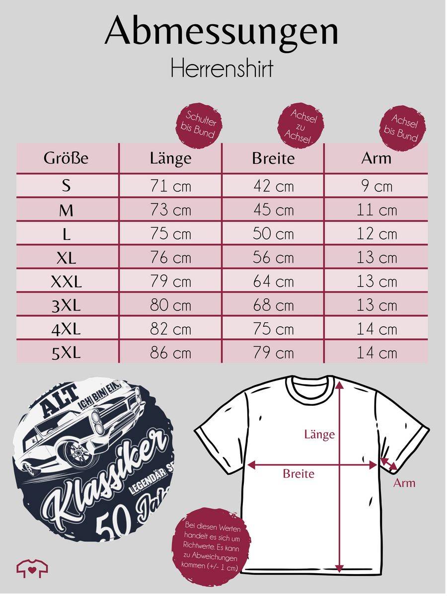 Shirtracer Ich Bin Nicht Alt Ich Bin Ein Klassiker Fünfzig Shirts & Mehr Shirtracer