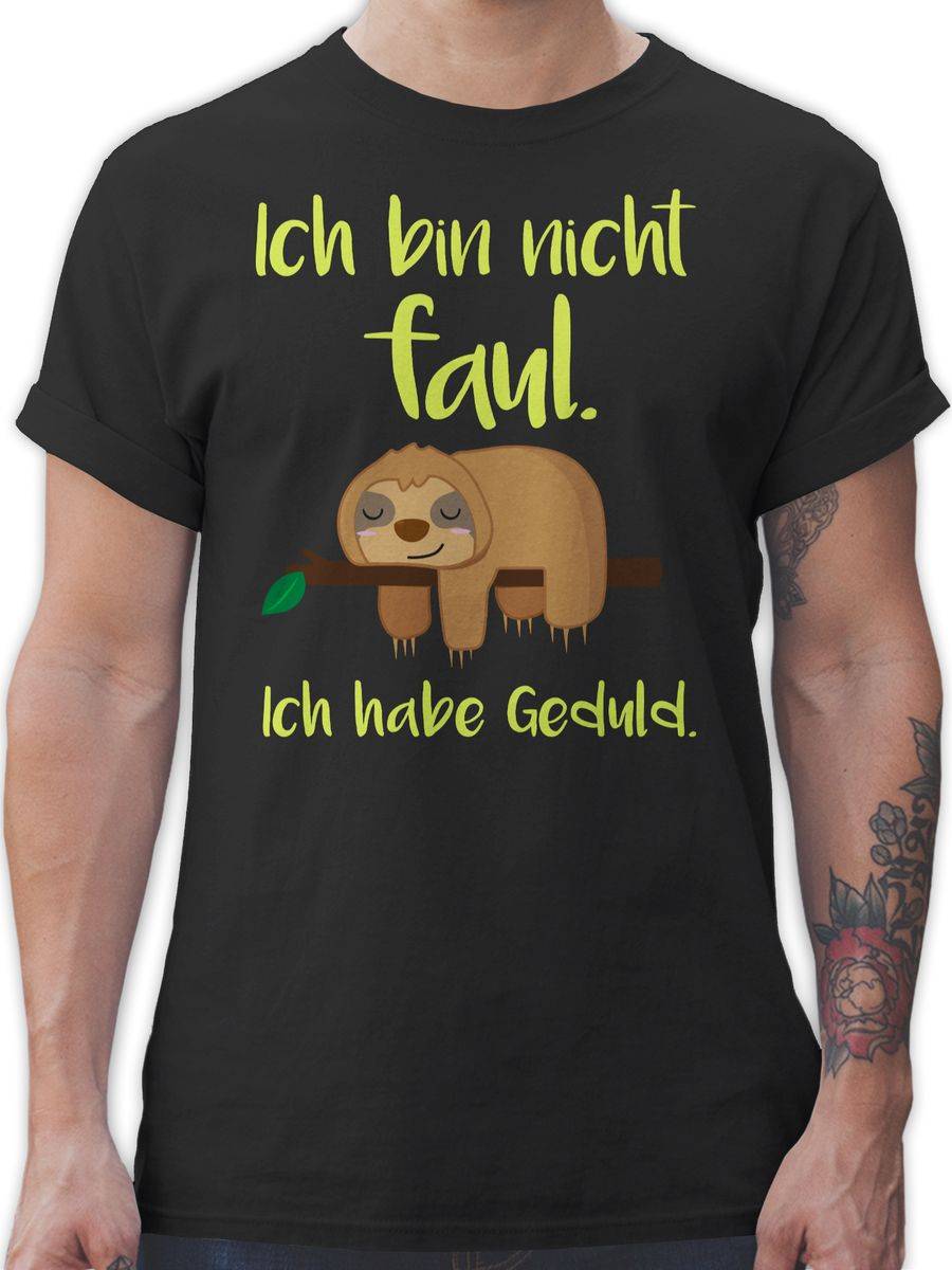 Shirtracer Ich bin nicht faul farbig Shirts & Mehr Shirtracer