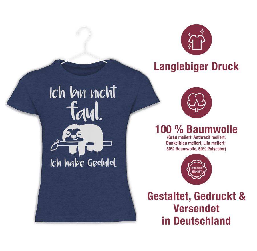 Shirtracer Ich Bin Nicht Faul Weiß Shirts & Mehr Shirtracer