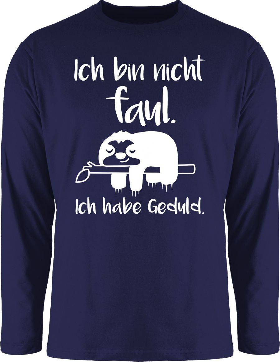 Shirtracer Ich bin nicht faul weiß Shirts & Mehr Shirtracer