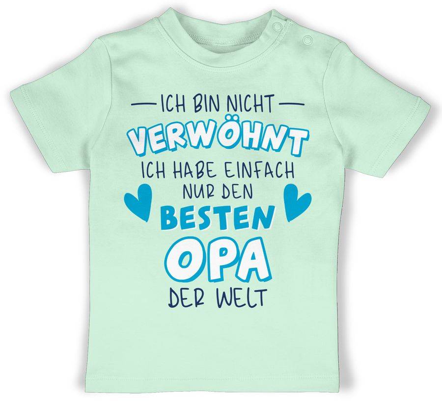 Shirtracer Ich bin nicht verwöhnt - Ich habe einfach nur den besten Opa der Welt - Navy/Bla Shirtracer