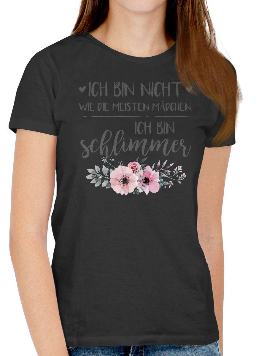 Shirtracer Ich Bin Nicht Wie Die Meisten Mädchen Ich Bin Schlimmer Shirts & Mehr Shirtracer