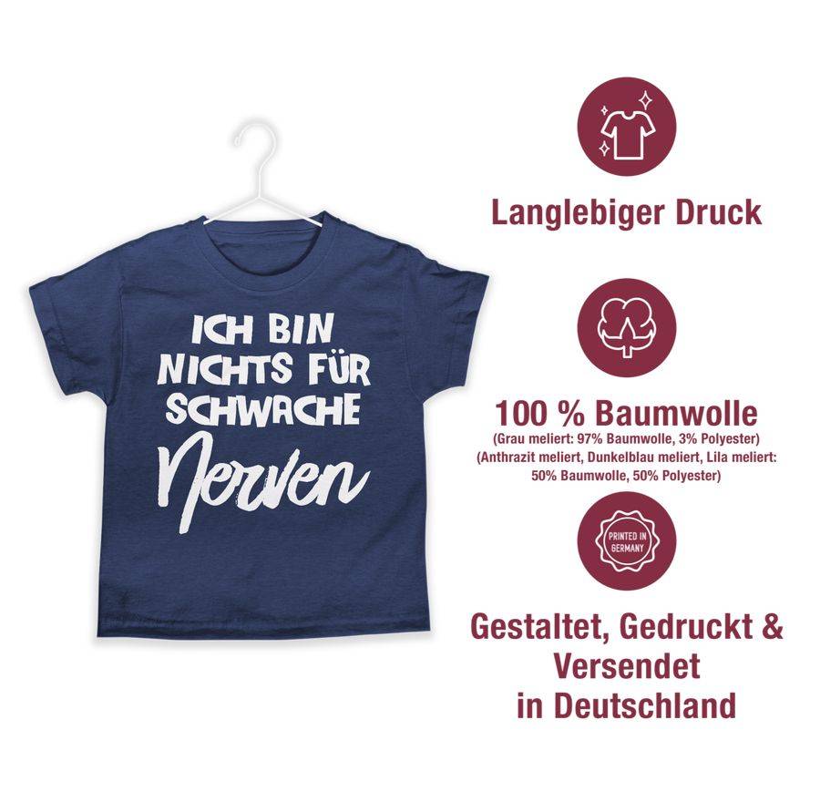 Shirtracer Ich Bin Nichts Für Schwache Nerven Comic Shirts & Mehr Shirtracer