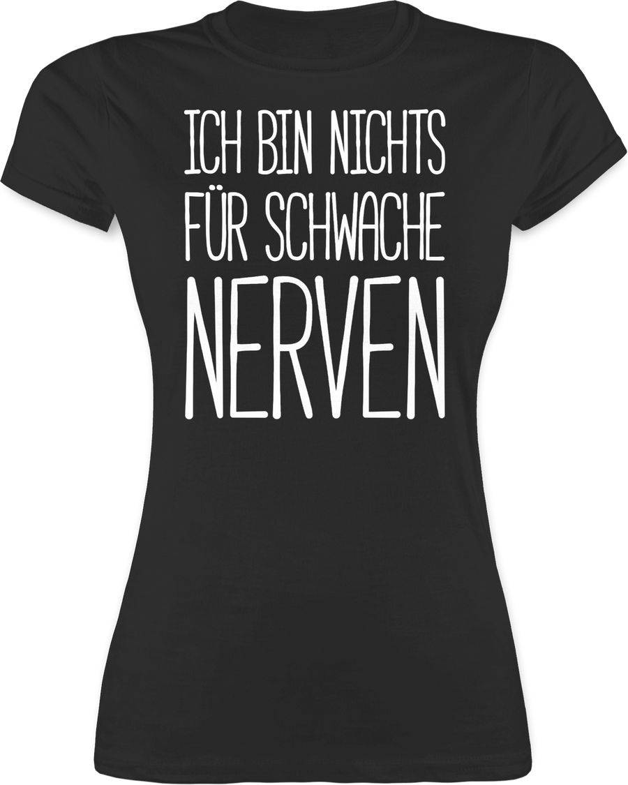 Shirtracer Ich bin nichts für schwache Nerven: Tshirt Gym Bag Shirtracer