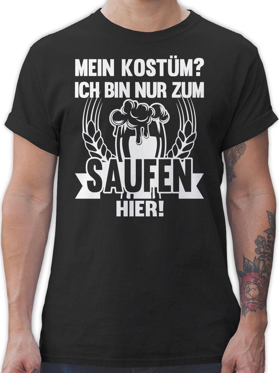 Shirtracer Ich bin nur zum saufen hier: T-Shirt Gym Bag Shirtracer