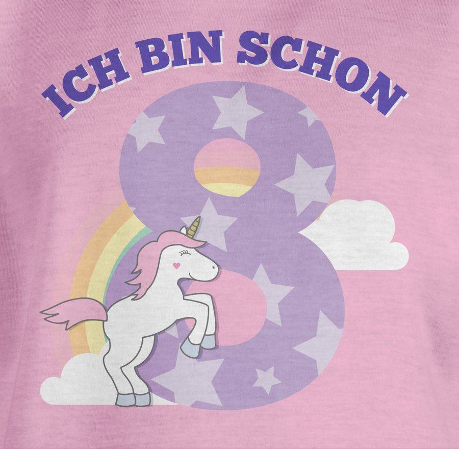 Shirtracer Ich Bin Schon Acht Einhorn Shirts & Mehr Shirtracer
