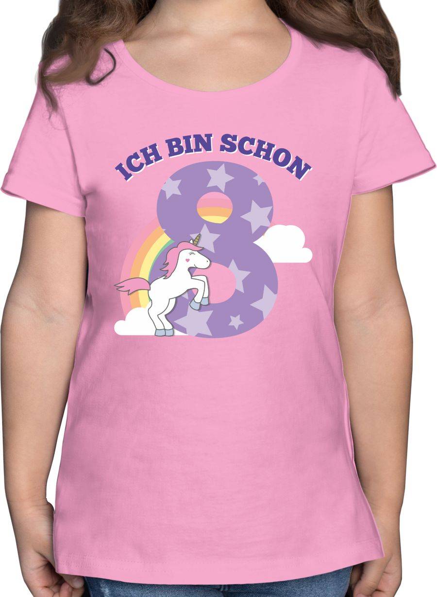 Shirtracer Ich bin schon acht Einhorn Shirts & Mehr Shirtracer