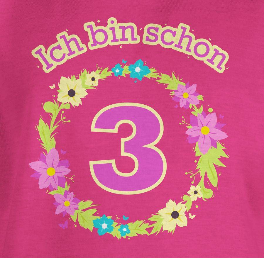 Shirtracer Ich Bin Schon Drei Blumenkranz Shirts & Mehr Shirtracer