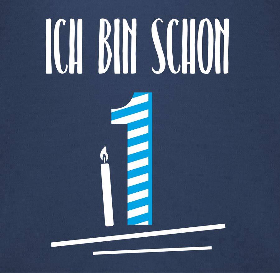 Shirtracer Ich Bin Schon Eins Blau: Tshirt Turnbeutel Shirtracer