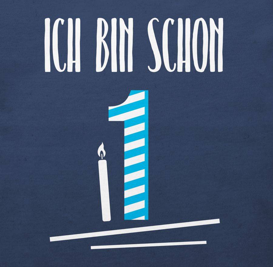 Shirtracer Ich Bin Schon Eins Blau: Tshirt Turnbeutel Shirtracer