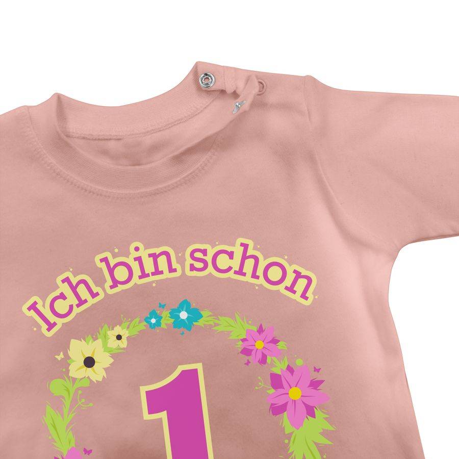 Shirtracer Ich Bin Schon Eins Blumenkranz: Tshirt Turnbeutel Shirtracer