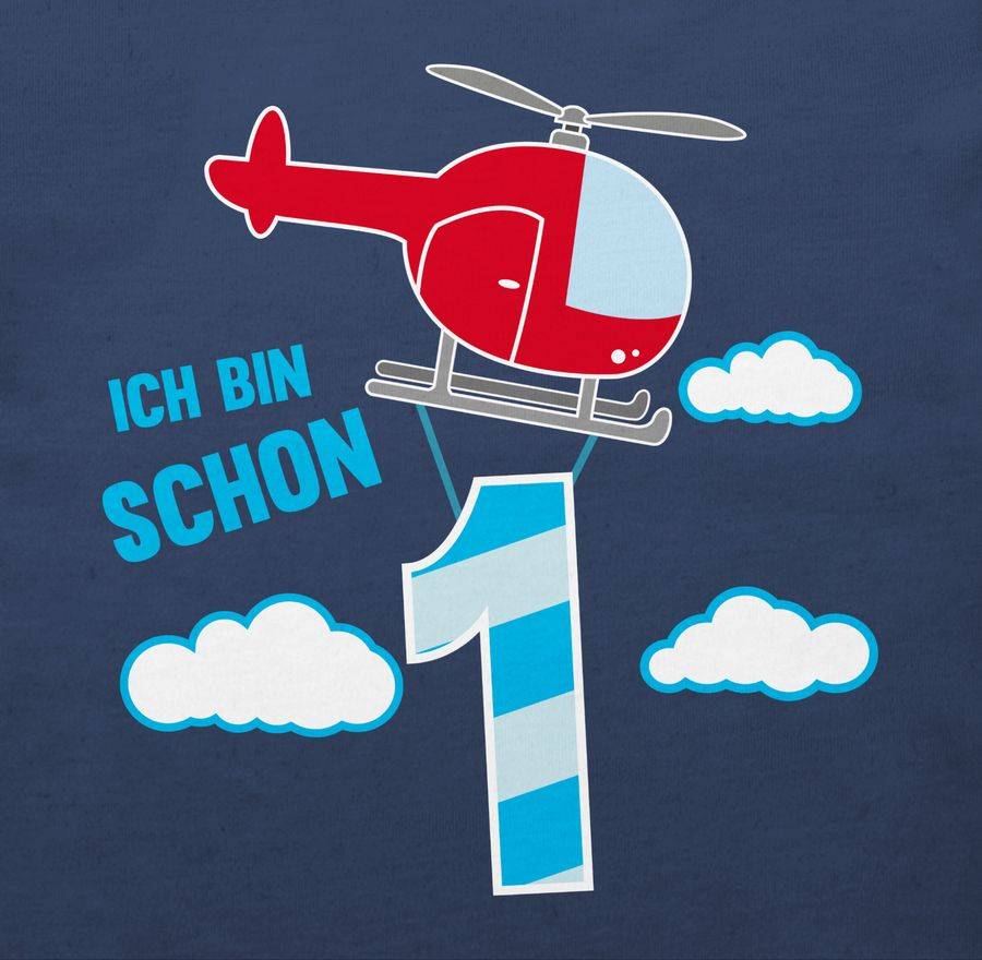 Shirtracer Ich Bin Schon Eins Hubschrauber: Tshirt Gym Bag Shirtracer