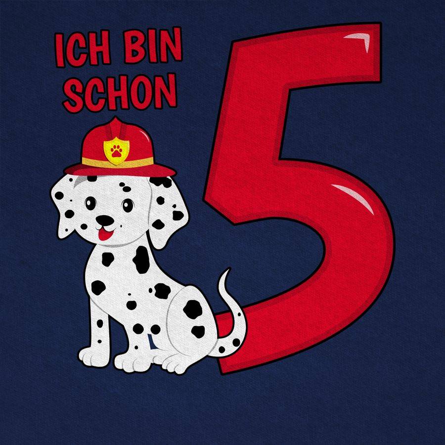 Shirtracer Ich Bin Schon Fünf Feuerwehr Hund Shirts & Mehr Shirtracer