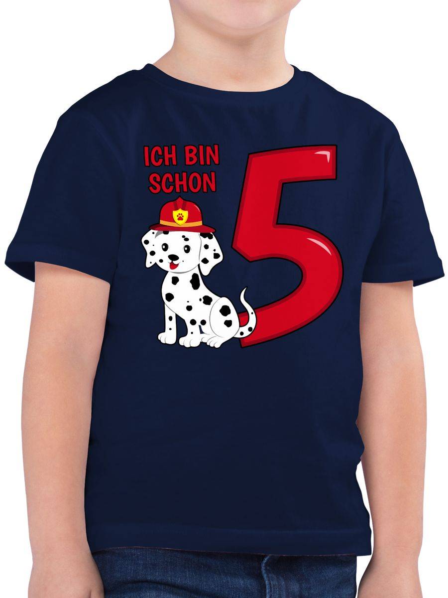 Shirtracer Ich bin schon fünf Feuerwehr Hund Shirts & Mehr Shirtracer